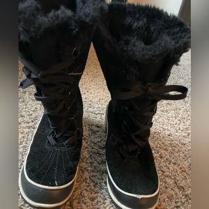 Sorel tall waterproof fleece-lined boots